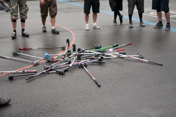 Biycle polo throw-in tournament in Helsinki